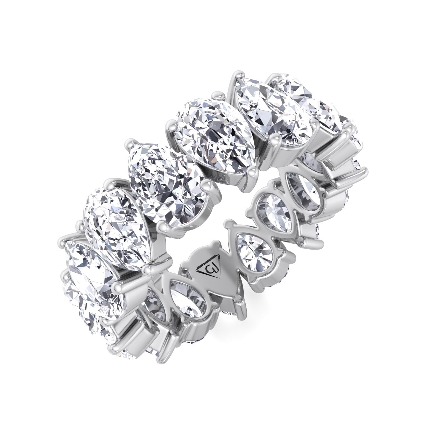 pear-shape-diamond-eternity-band-in-solid-white-gold