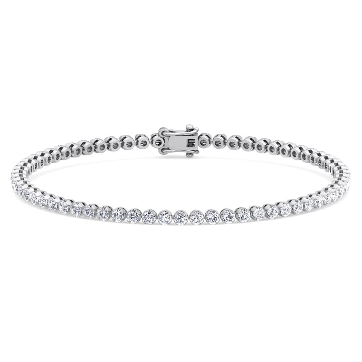 Holiday Deals - 3CT  Diamond Tennis Bracelet in 14K Solid Gold