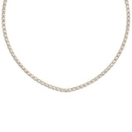 Gift Set - 6.4CT Crown Crown Prong Diamond Tennis Necklace & 4CT Crown Prong Diamond Tennis Bracelet in 14k Solid Gold - Gem Jewelers Co