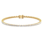 Gift Set - 6.4CT Crown Crown Prong Diamond Tennis Necklace & 4CT Crown Prong Diamond Tennis Bracelet in 14k Solid Gold - Gem Jewelers Co