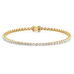 Holiday Deals - 3CT  Diamond Tennis Bracelet in 14K Solid Gold - Gem Jewelers Co
