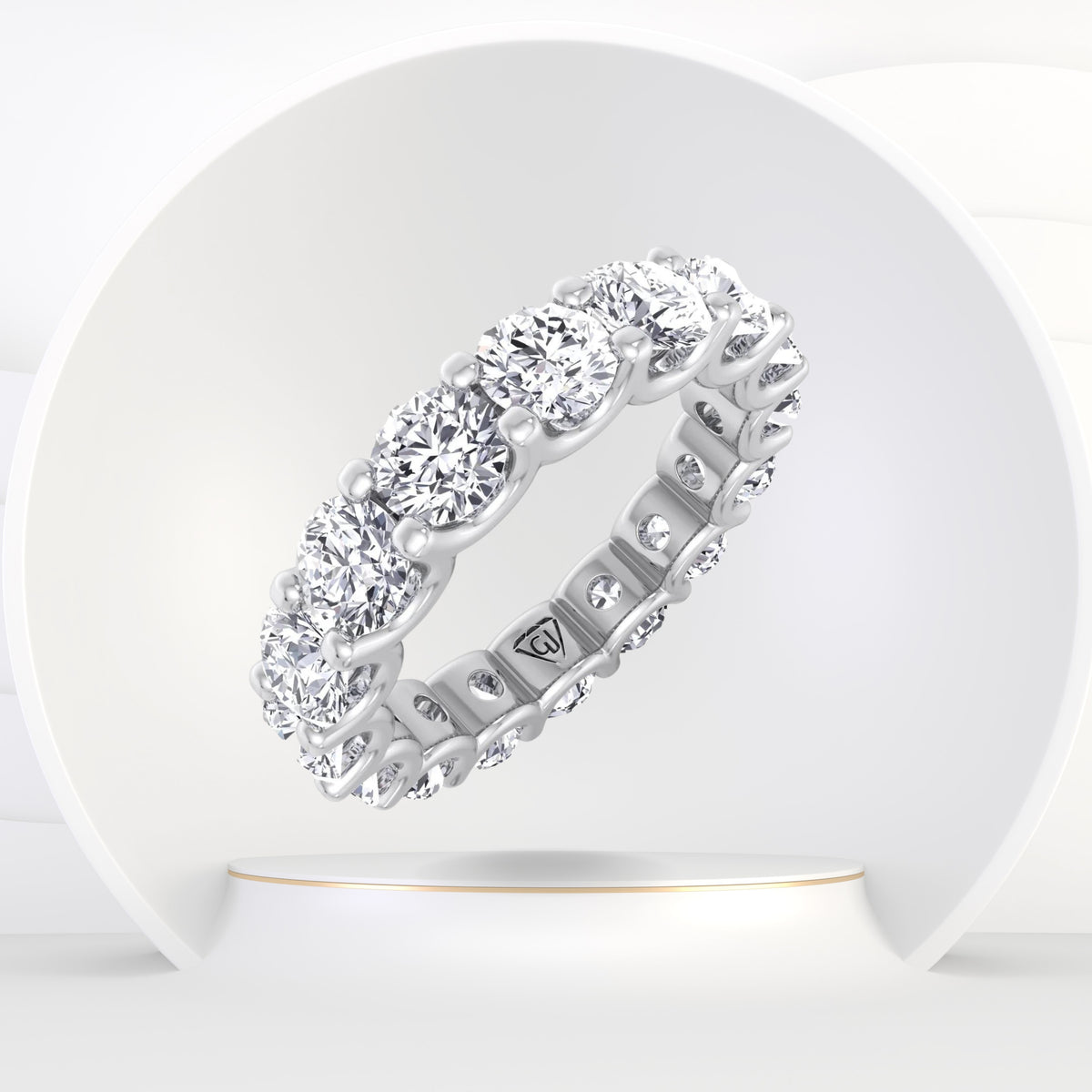 Natural Diamond U-Prong Eternity Band - Gem Jewelers Co