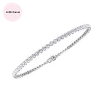 14K solid gold natural diamond bracelet 4 carat