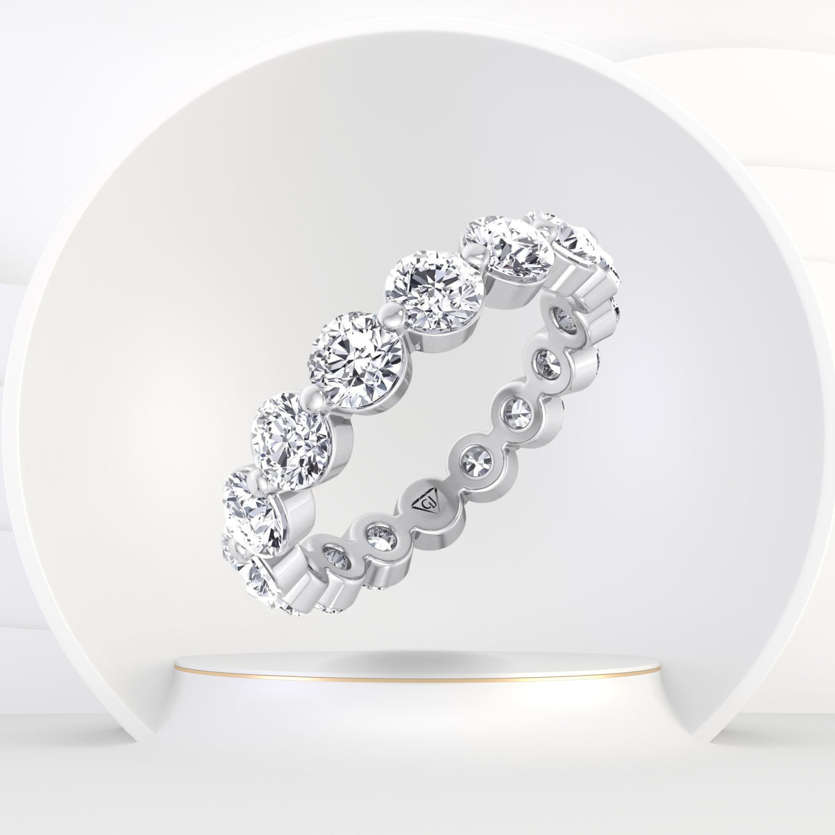Havana - Floating Diamond Eternity Band - Gem Jewelers Co