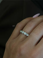 2CT Bezel Set Round Cut Diamond Eternity Band