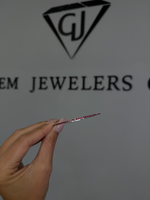 Flexible Natural Red Ruby Bangle in 14K Solid Gold Lifestyle 1