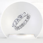 Naviti - Asscher Cut Diamond Eternity Band - Gem Jewelers Co