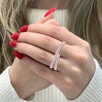 Two-Finger Ring Band-Yellow Gold