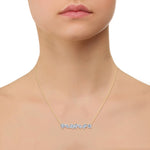 Multi Shape Natural Diamond Bar Pendant Yellow