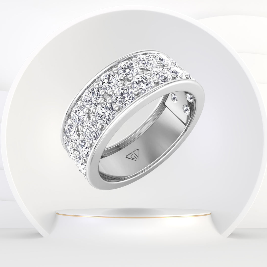 Petal - Men's Diamond Gold Ring