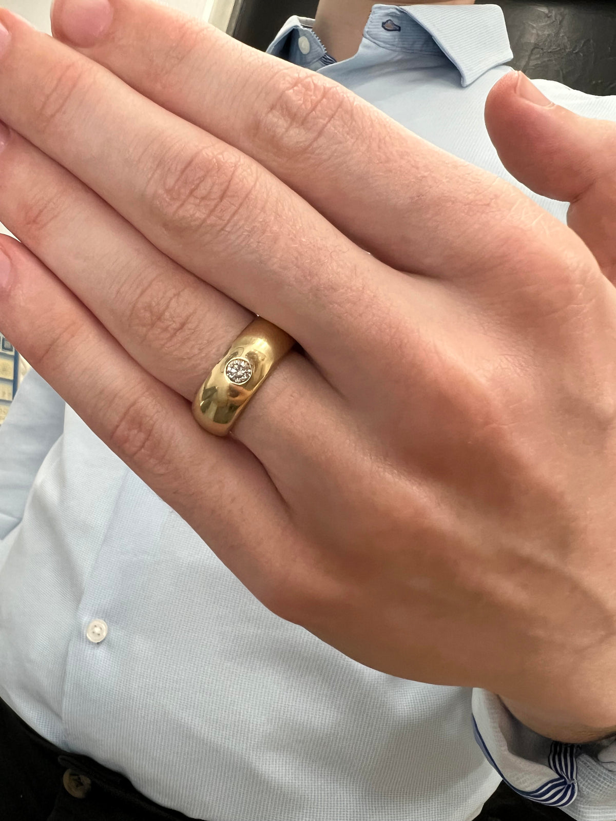 Velor - Men's Single Diamond Band - Gem Jewelers Co