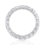 Radiant Cut Natural Diamond Eternity Band Gold White Gold 14K 18K
