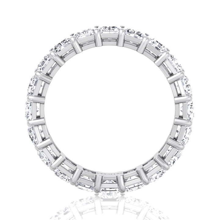 Radiant Cut Natural Diamond Eternity Band Gold White Gold 14K 18K