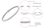 4-prong diamond tennis bracelet with box clasp