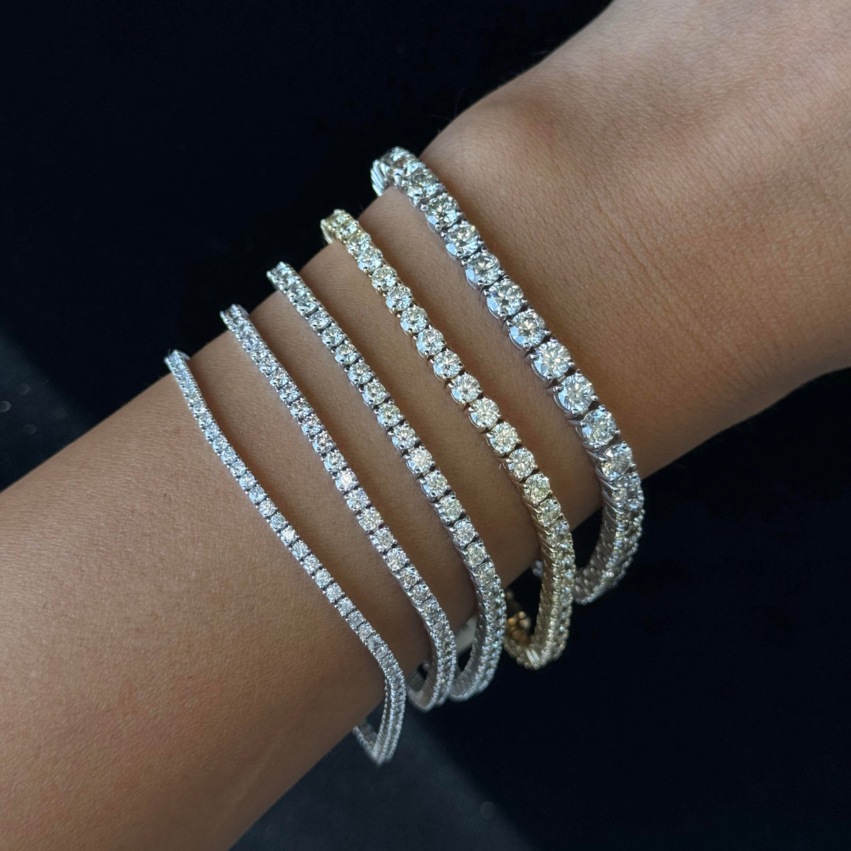 4-prong diamond tennis bracelet