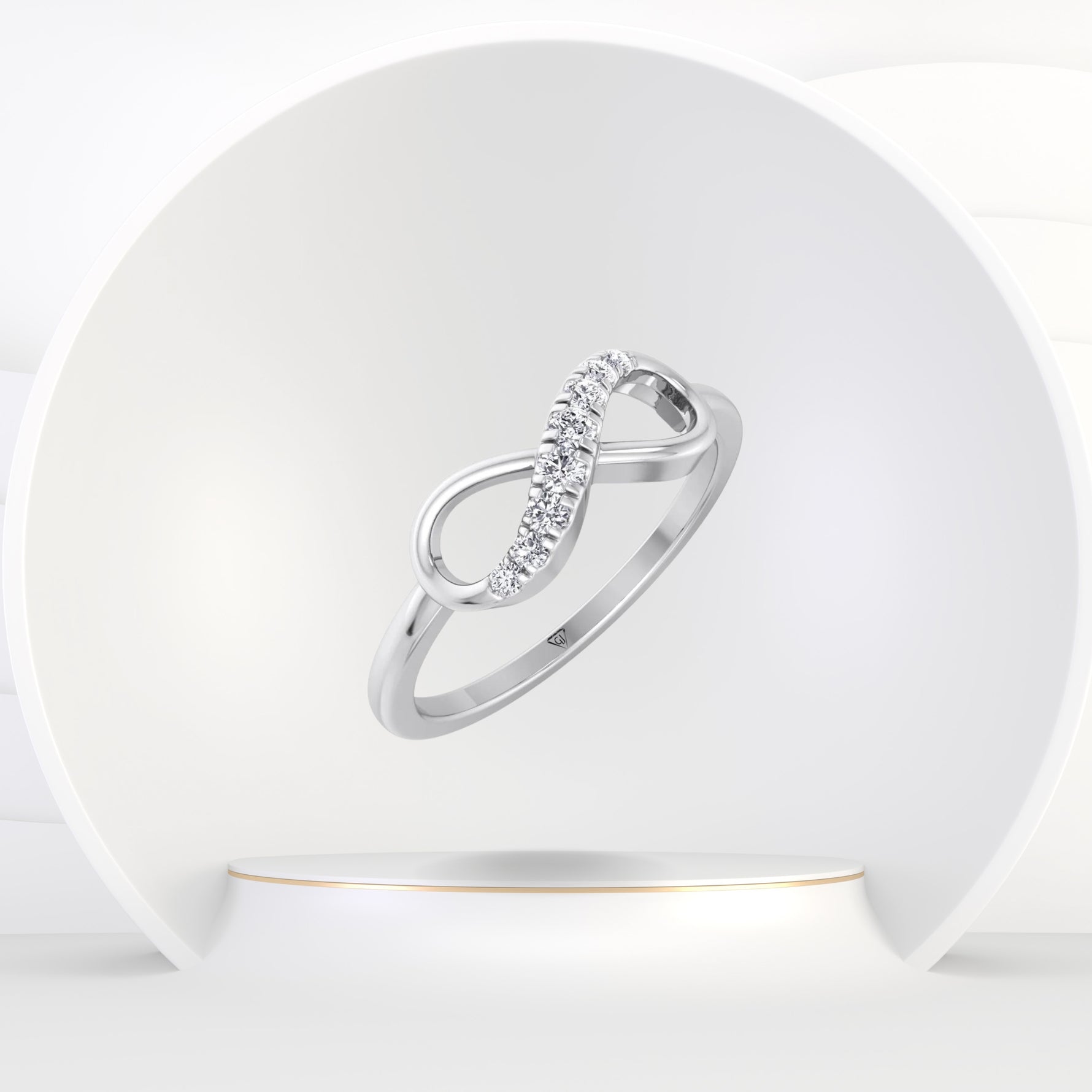 Elena - Diamond Infinity Band - Gem Jewelers Co