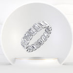 Alessi - Bezel Set Emerald Cut Diamond Eternity Band - Gem Jewelers Co