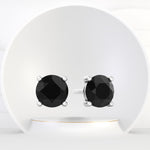 Pelar - Men's Round Black Diamond Studs - Gem Jewelers Co