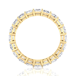 Radiant Cut Natural Diamond Eternity Band Gold Yellow Gold