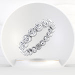 Bezel Set Round Cut Diamond Eternity Band