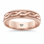 Men's Eternal Twist Style Solid Gold Band RG 2