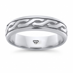 Men's Eternal Twist Style Solid Gold Band WG2