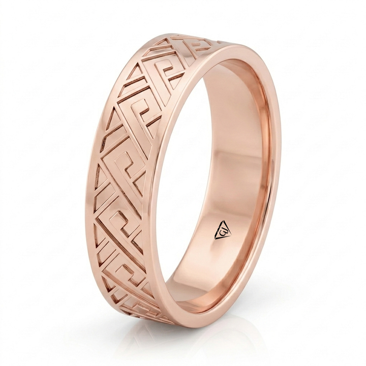 Inner Spirit Style Men's Solid Gold Band RG 