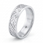 Inner Spirit Style Men's Solid Gold Band WG