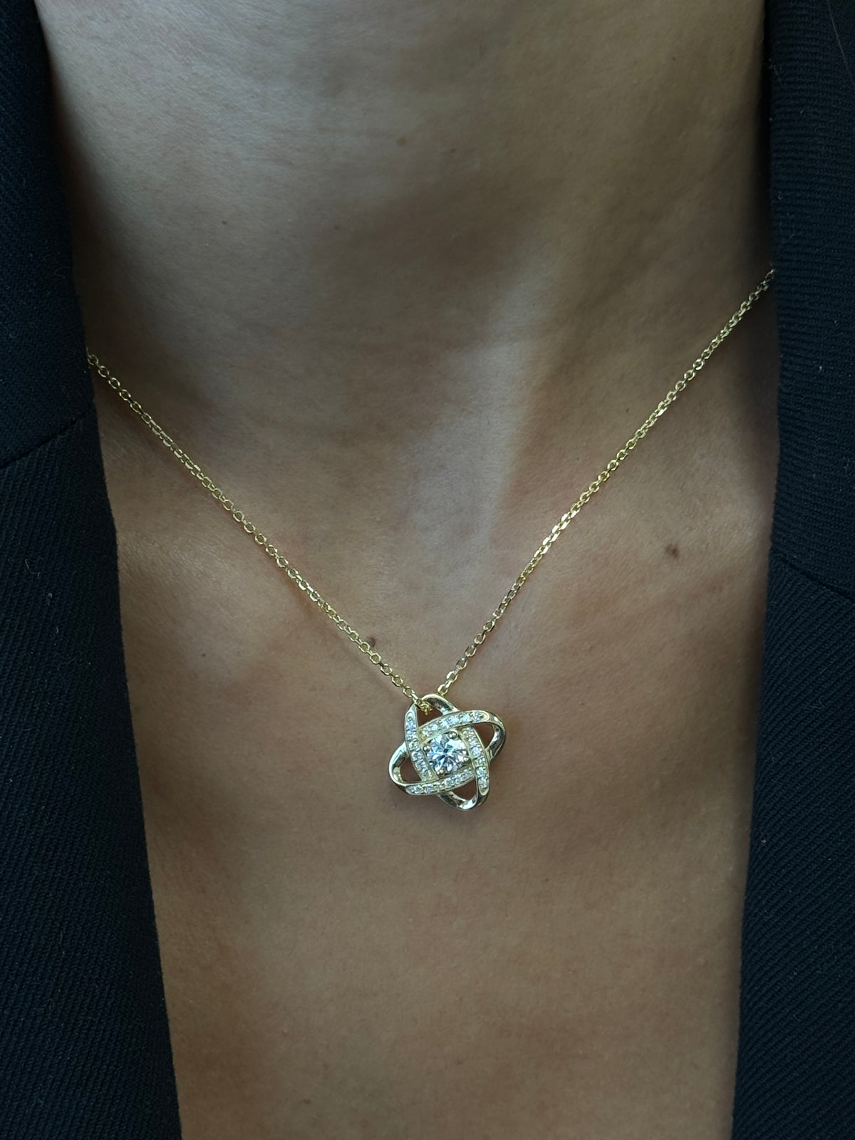Colette - Infinity Diamond Solitaire Pendant