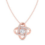 Colette - Infinity Diamond Solitaire Pendant Rose Gold