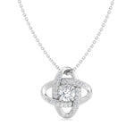 Colette - Infinity Diamond Solitaire Pendant White Gold