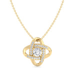 Colette - Infinity Diamond Solitaire Pendant Yellow Gold