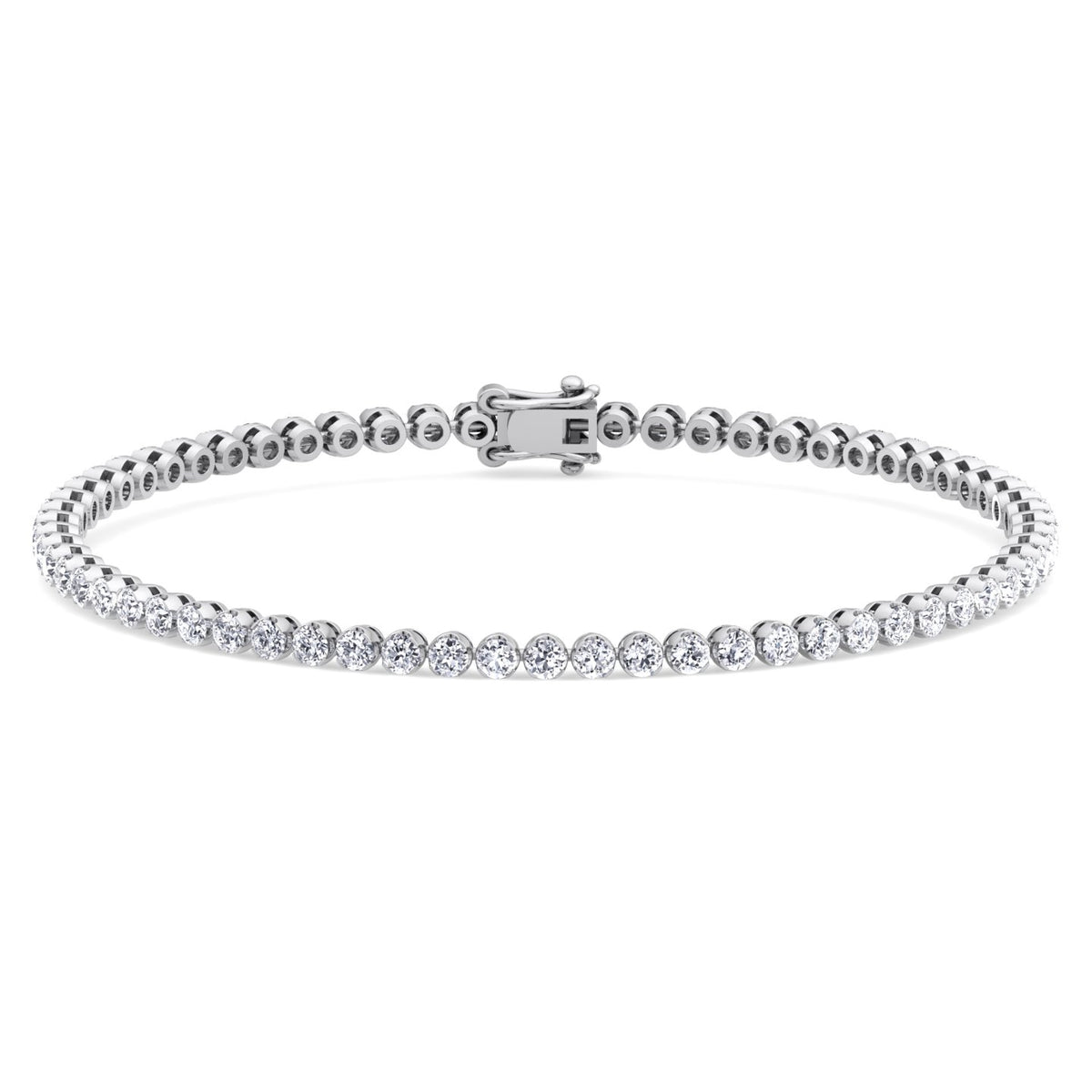 Gift Set - 6.4CT Crown Crown Prong Diamond Tennis Necklace & 4CT Crown Prong Diamond Tennis Bracelet in 14k Solid Gold - Gem Jewelers Co