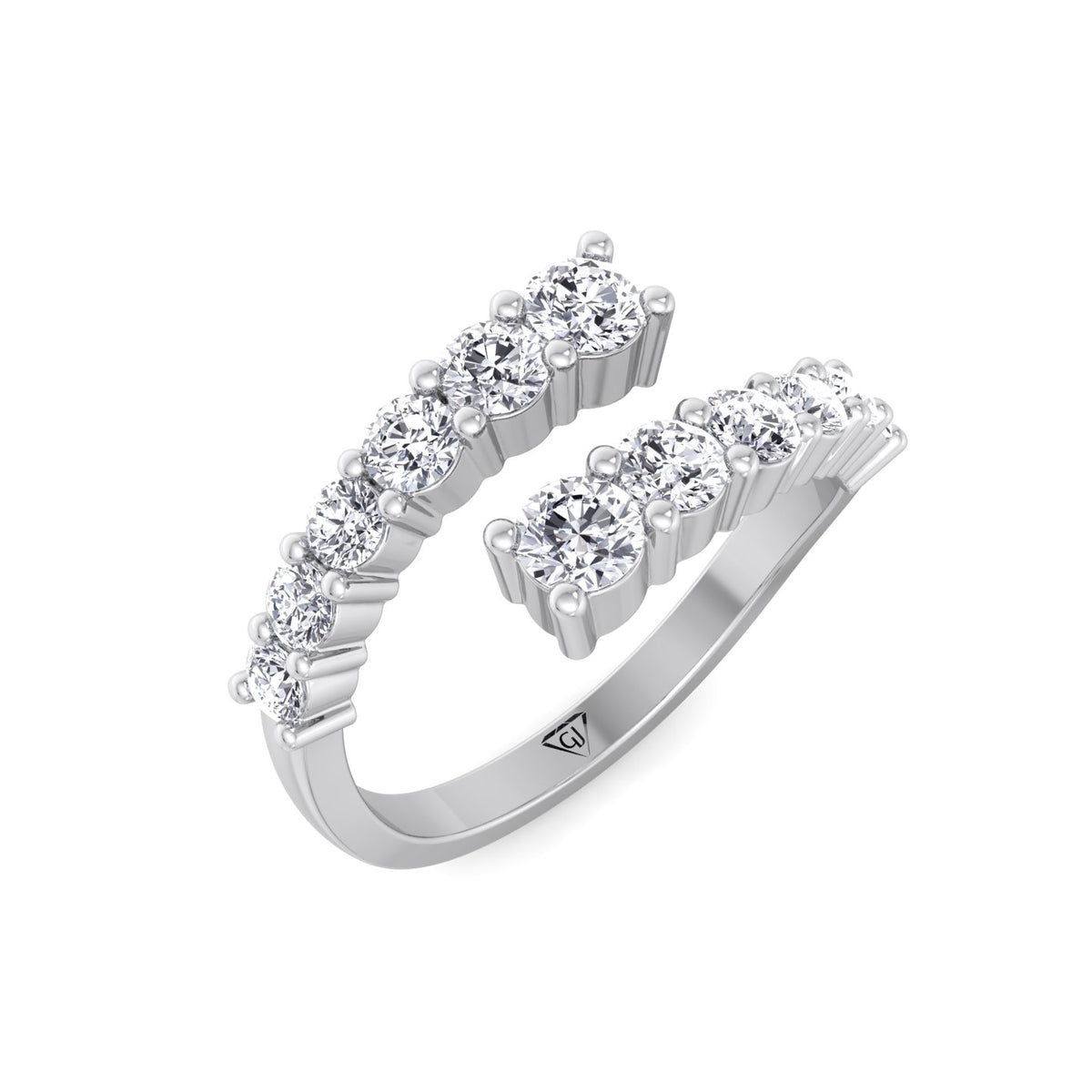 Elvera Diamond Wrap Ring White Gold