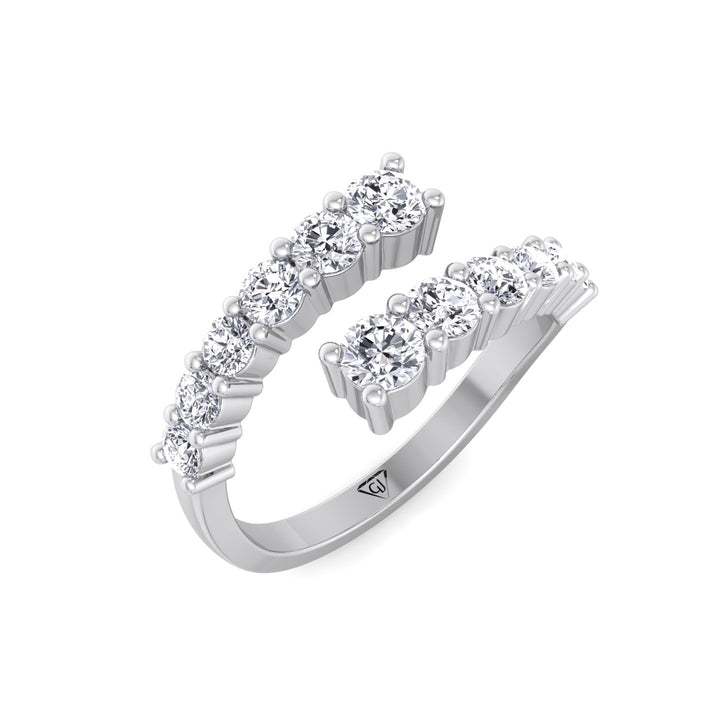 Elvera Diamond Wrap Ring White Gold