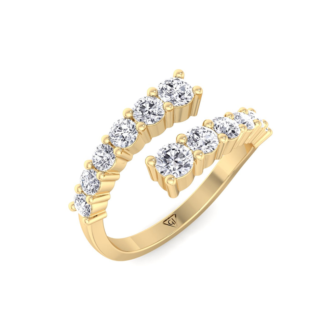 Elvera Diamond Wrap Ring Yellow Gold