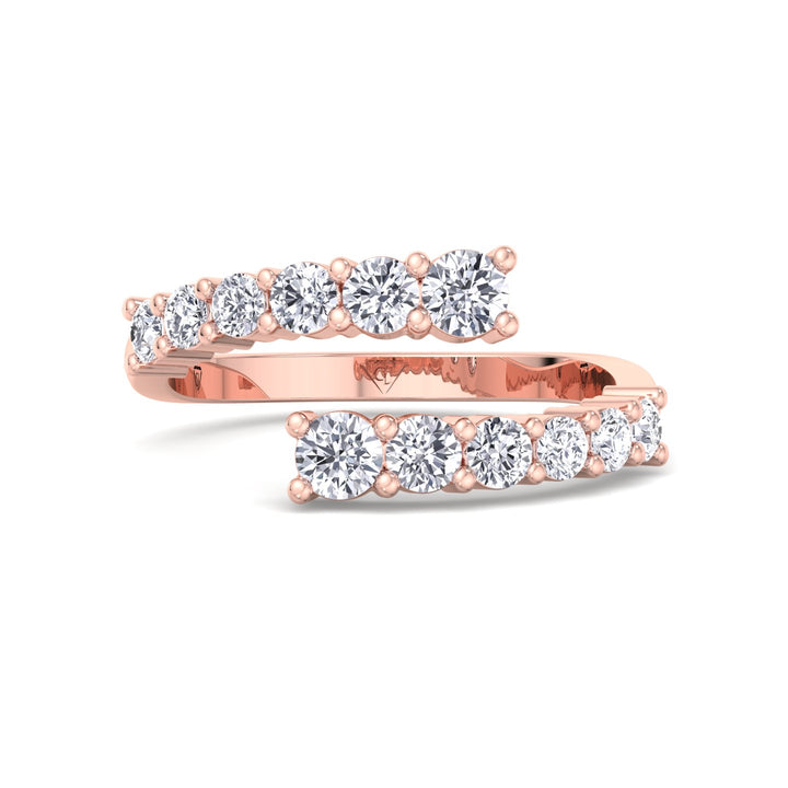 Elvera Diamond Wrap Rose Gold Ring
