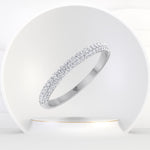Teresa - Pave Natural Diamond Wedding Band - Gem Jewelers Co