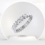 Rosalia - Marquise Shape Natural Diamond Eternity Band - Gem Jewelers Co