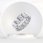 Griseldi - Radiant Shape Bezel Set Diamond Eternity Band - Gem Jewelers Co