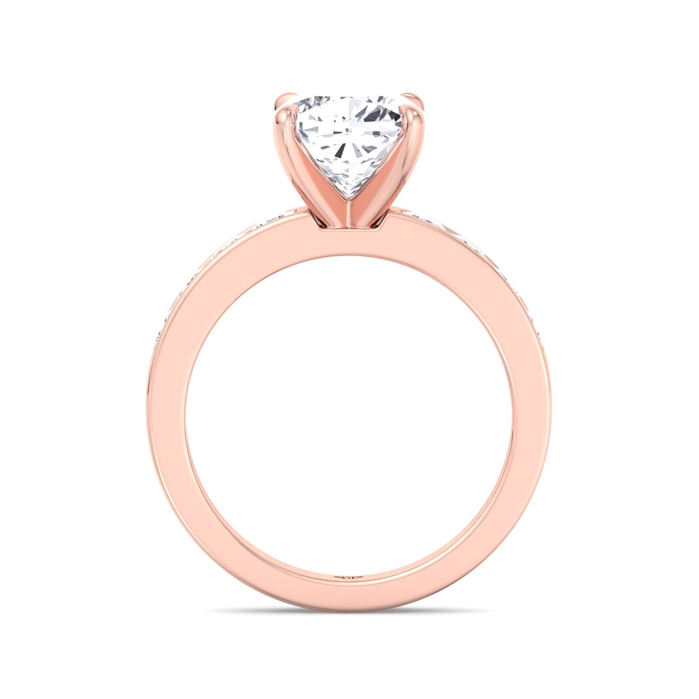 Evalina - Cushion Shape Diamond Ring Rose Gold