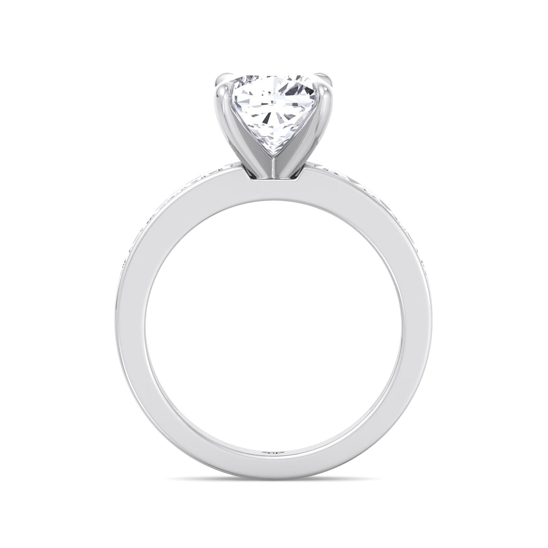 Evalina - Cushion Shape Diamond Ring White Gold