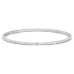 Flexible Natural Pink Sapphire Bangle 14K Solid Gold