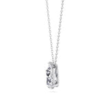 Floating Pear Shape Lab Grown Diamond Pendant WG 4