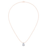 Floating Pear Shape Lab Grown Diamond Pendant RG 5