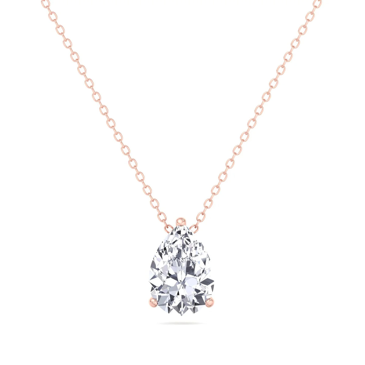 Floating Pear Shape Lab Grown Diamond Pendant RG