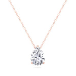 Floating Pear Shape Lab Grown Diamond Pendant RG