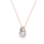 Floating Pear Shape Lab Grown Diamond Pendant RG2