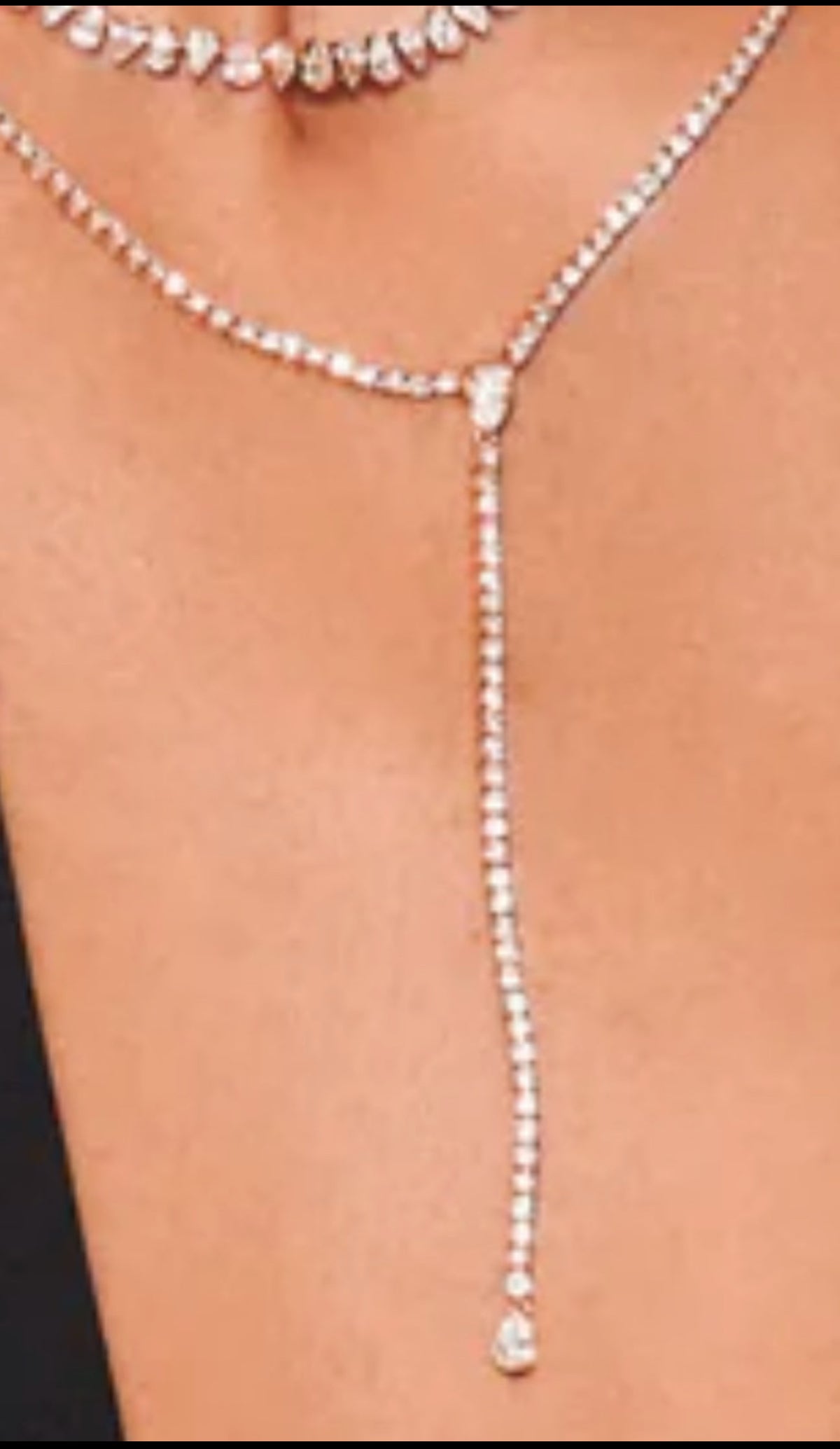 2 Items, Diamond Tennis Bracelet and Necklace Custom