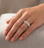 Heart Shape Bezel Set Diamond Eternity Band RG lifestyle